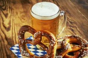pretzel and drink