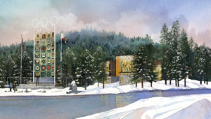 SNOW Museum rendering in Olympic Valley, California