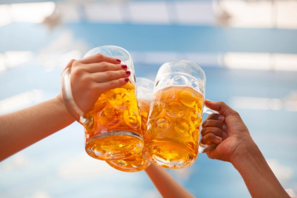 Cheers with Oktoberfest beers