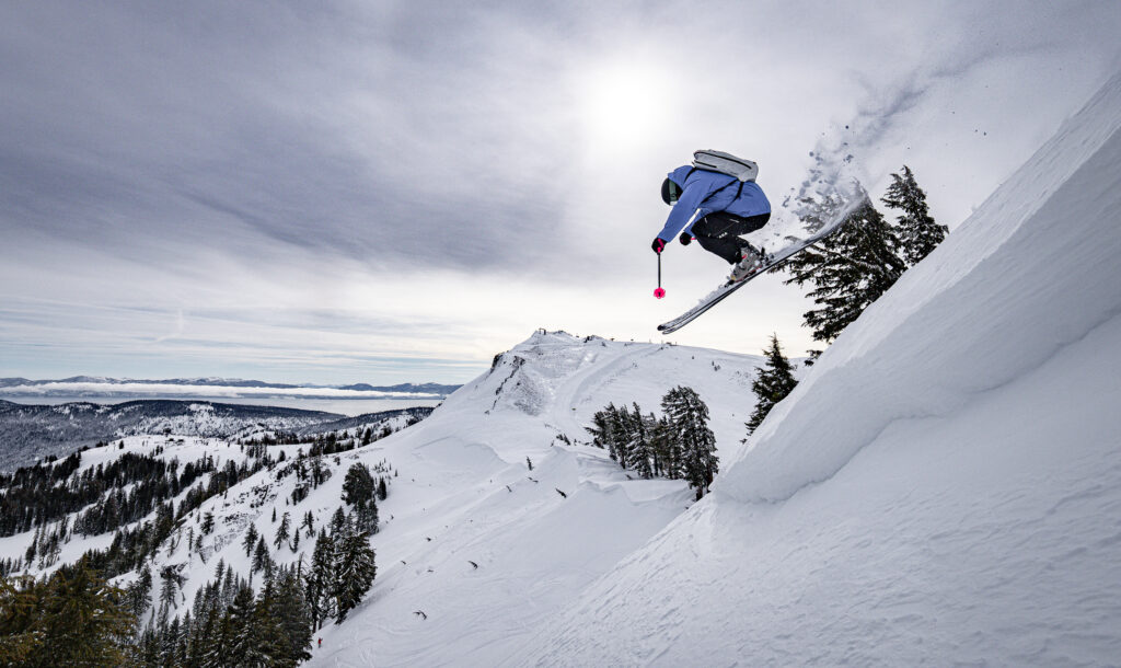person skiing