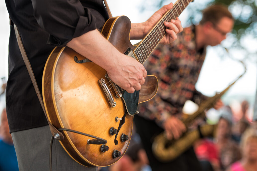 person playing live music in olympic valley and north lake tahoe